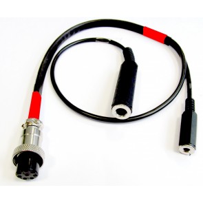 Cavo Adattatore per PJD-HL-PRO per Stazioni Icom con Microfono 8 Poli + Jack per PTT a Pedale (RED)