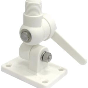Proxel Base Nautica Doppio Snodo Nylon Bianco Passo 1"X14, senza viti e guarnizione-0